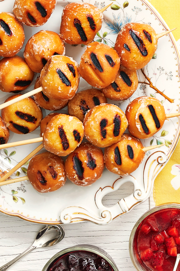 Doughnut hole kebabs