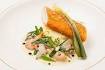 Dover sole with fish pie flavours, sea vegetables and parsley oil