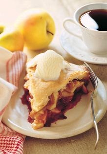 Down-East cranberry apple pie