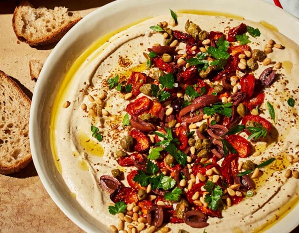 Dreamy creamy loaded bean dip