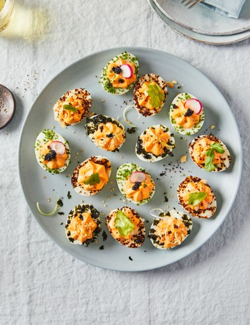 Dressed eggs