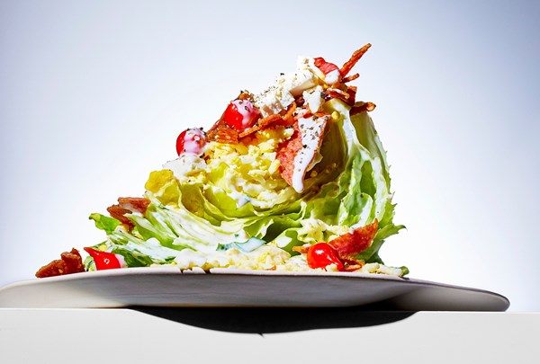 Dressed-up ranch wedge salad
