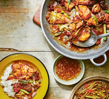 Dried chilli ginger fish (Ikan masak cili kering)