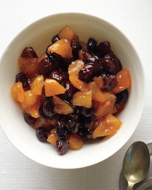 Dried-cranberry-and-apricot compote