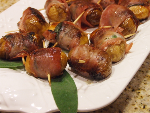 Dried fig souvlaki