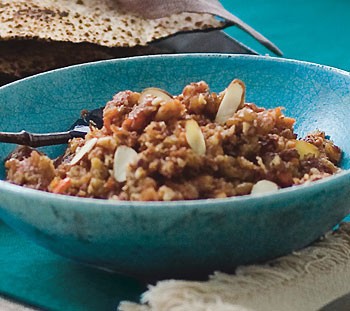 Dried fruit and almond haroseth