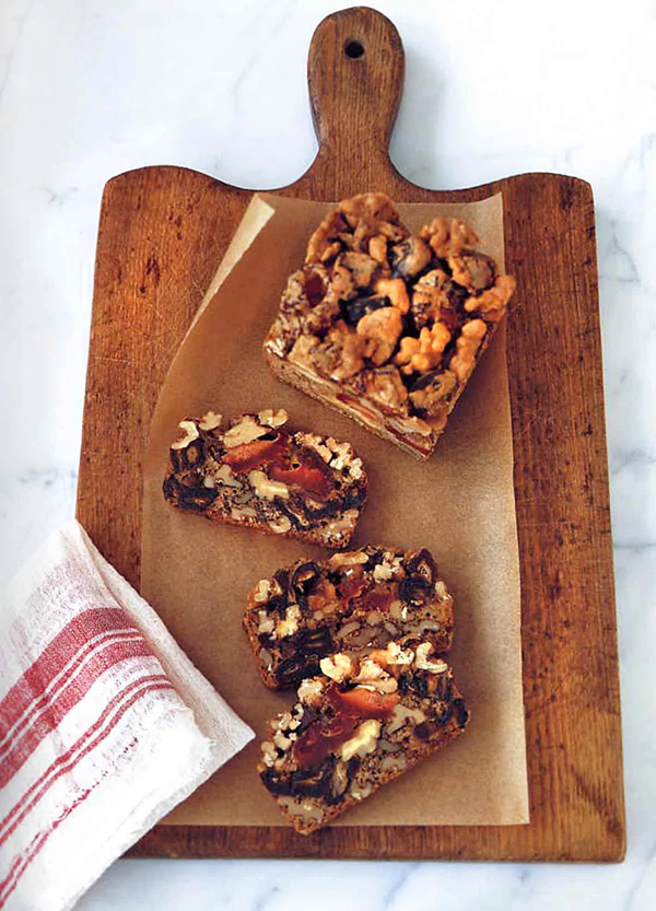 Dried fruit and nut cake