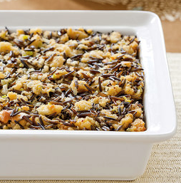 Dried fruit and nut wild rice dressing