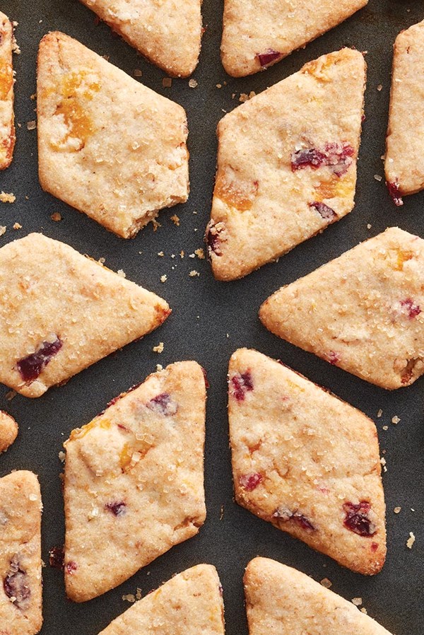 Dried fruit crackers