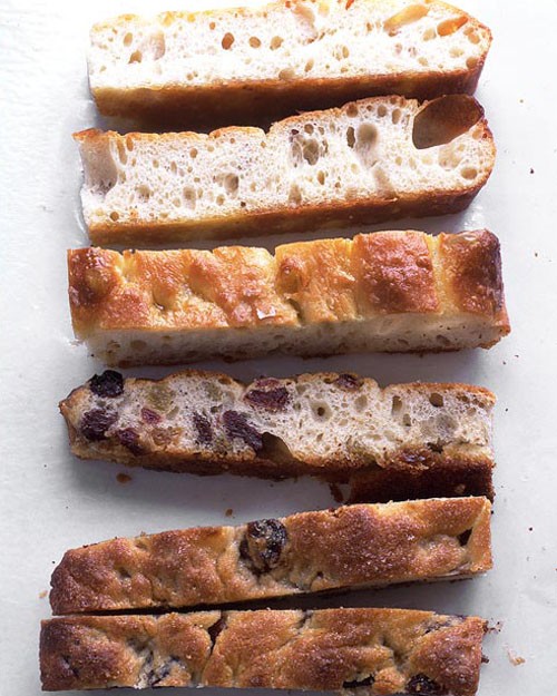 Dried-fruit focaccia