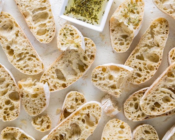 Dried herb ciabatta
