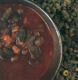 Dried okra soup (Kuru bamya corbasi)