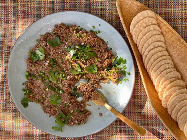 Dried (or roasted) mushroom tapenade 