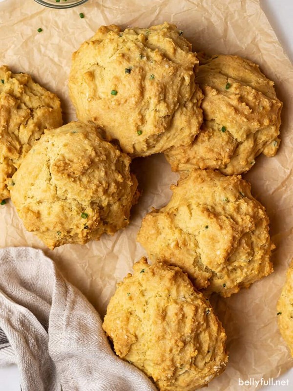 Drop buttermilk biscuits with chives