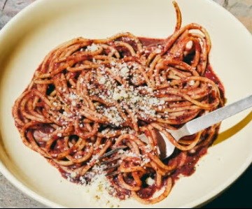 Drunken cacio e pepe