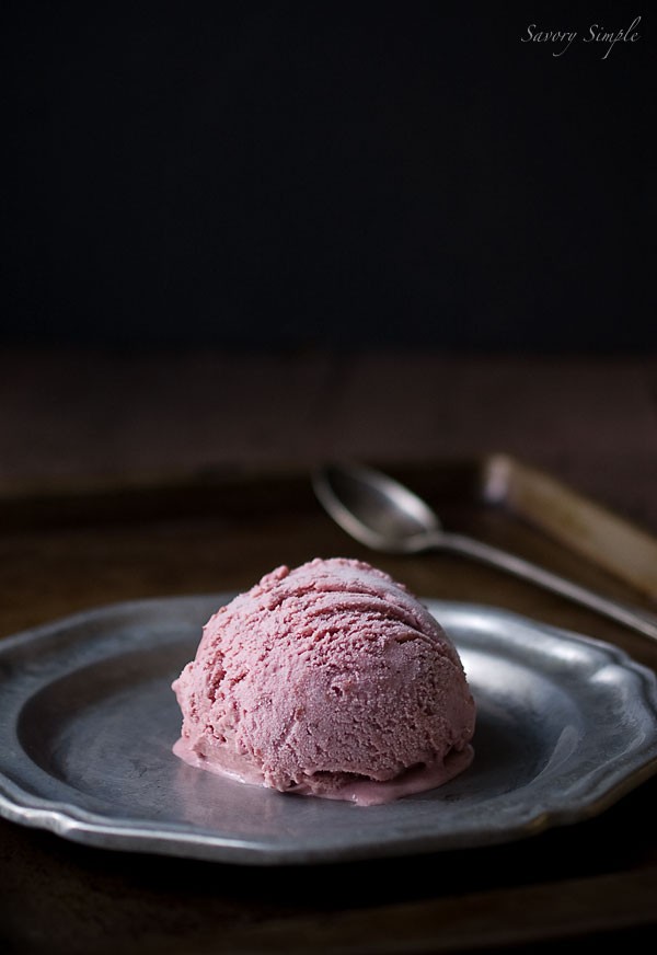 Drunken cherry ice cream