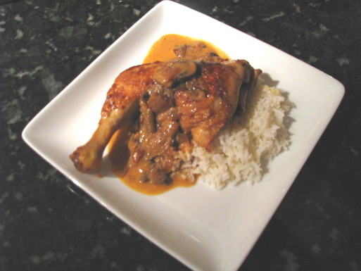 Drunken chicken paprika