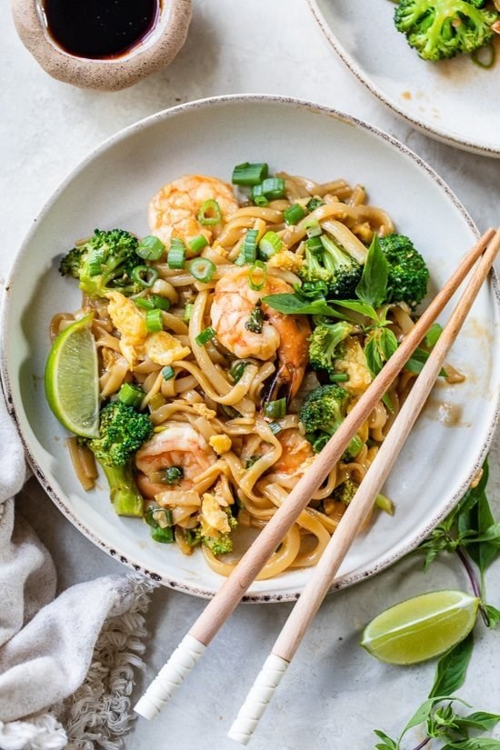 Drunken noodles (Pad kee mao)