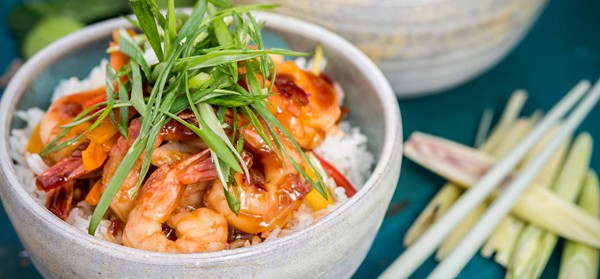 Drunken prawns