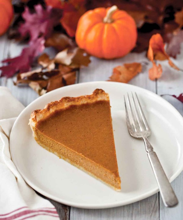 Drunken pumpkin bourbon tart