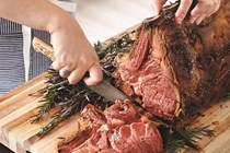 Dry-aged prime rib with anchovy, rosemary & lavender