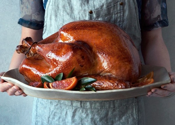 Dry-brined turkey