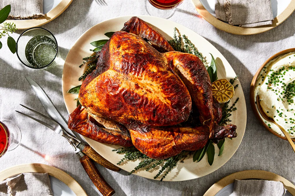 Dry-buttermilk-brined turkey