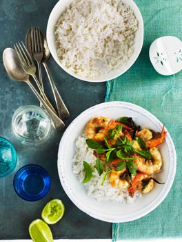 Dry prawn curry
