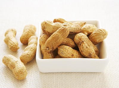 Dry-roasted peanuts
