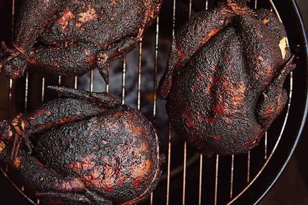 Dry rub-brined chicken