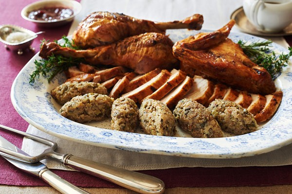Du Pont turkey with truffled zucchini stuffing