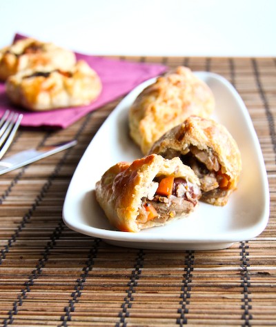 Duck & cherry pastries