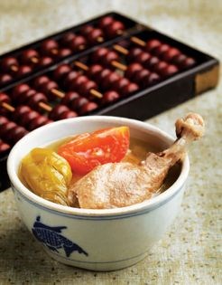 Duck and kiam chye soup