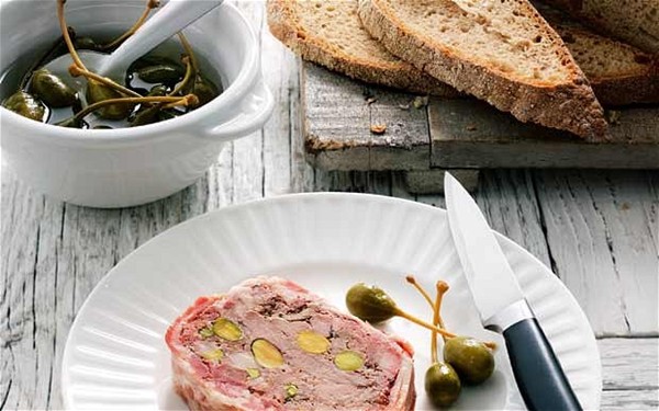 Duck and pistachio terrine