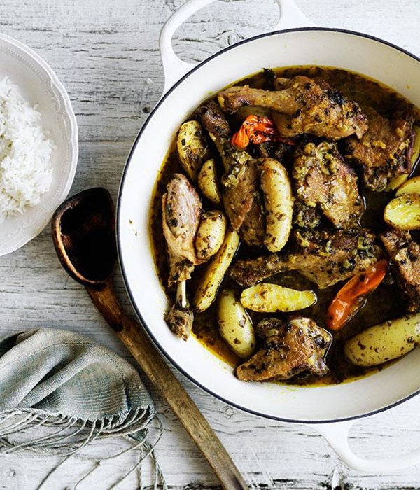 Duck and potato stew