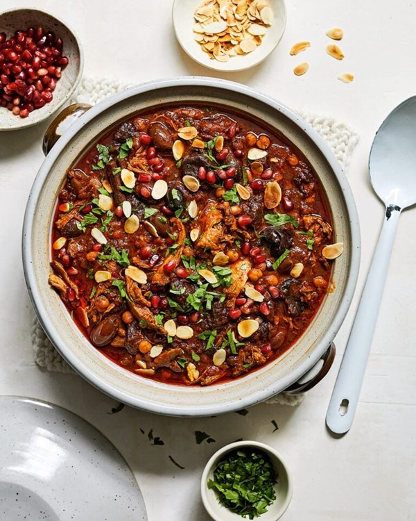 Duck and prune tagine