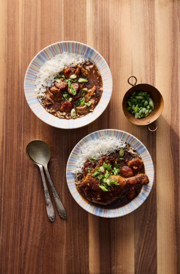 Duck and sausage gumbo