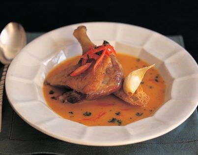 Duck bouillabaisse
