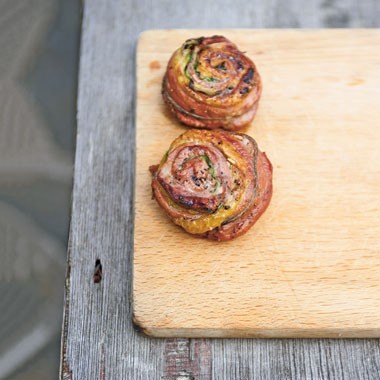 Duck breast and zucchini tournedos