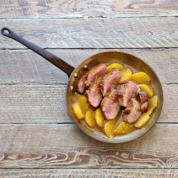 Duck breast in orange sauce (Canard à l’orange)