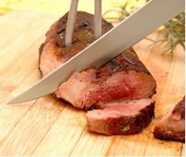 Duck breast with blackberries