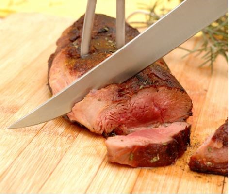 Duck breast with blackberries