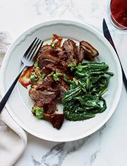 Duck breasts with dulce de leche chile sauce