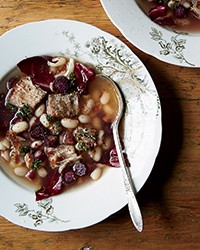 Duck confit and white bean stew