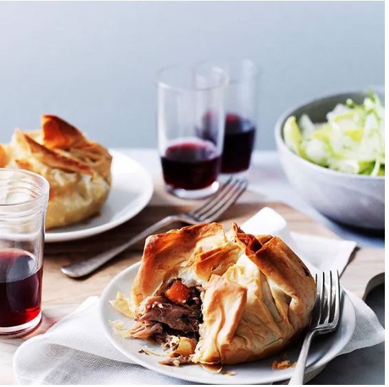 Duck confit croustade
