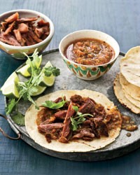 Duck confit tacos