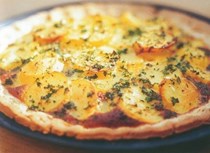 Duck confit tart