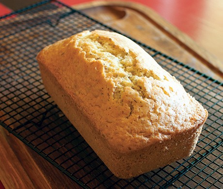 Duck egg cake with rosemary