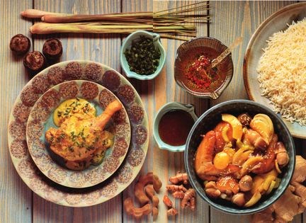 Duck in green chilli sauce