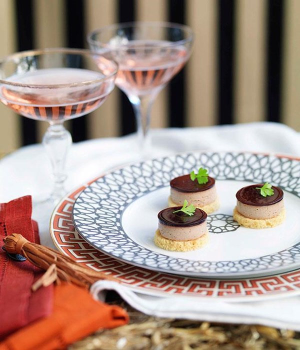 Duck liver pâté with cassis jelly and brioche croûtons  [John Wilson]